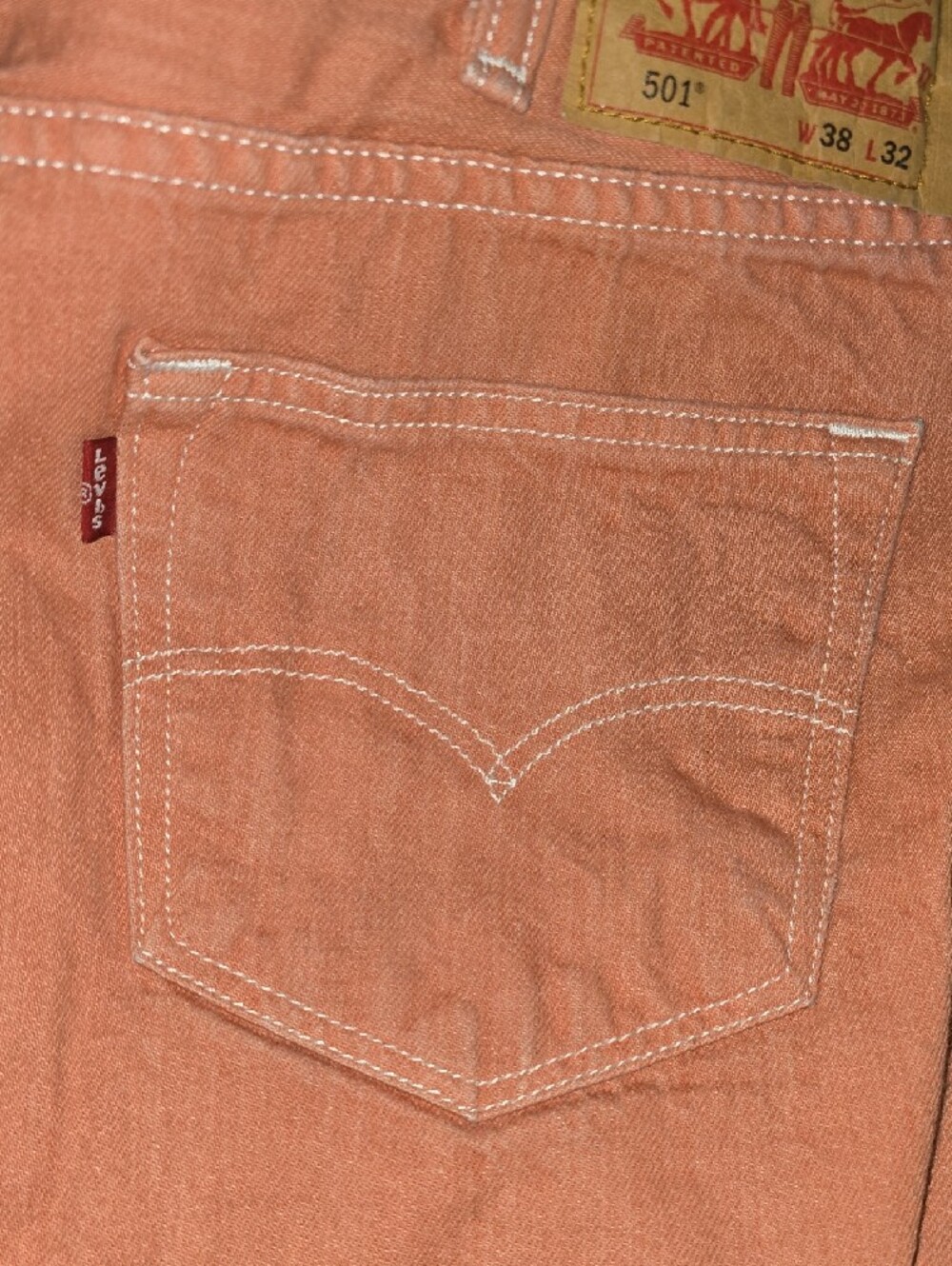 Levi's 501 Jeans Men's Size 38 Orange Levi's 501